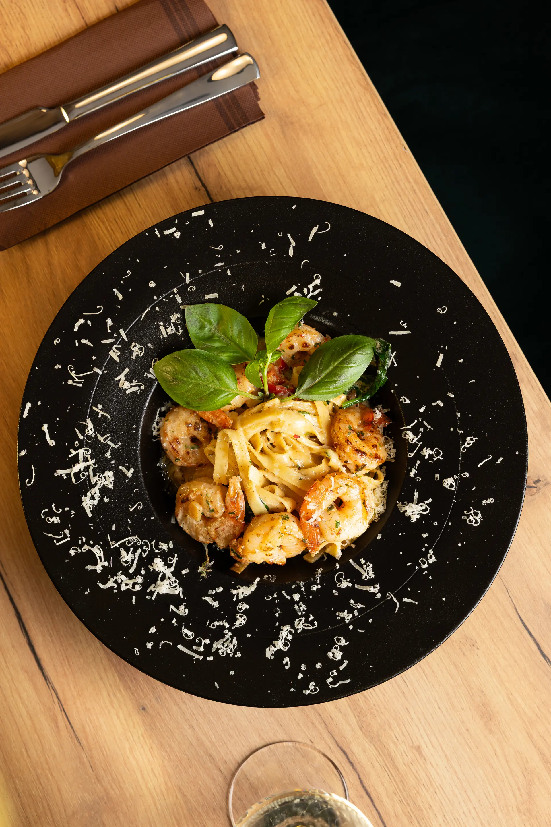Makaron z krewetkami w Restauracji U Górala